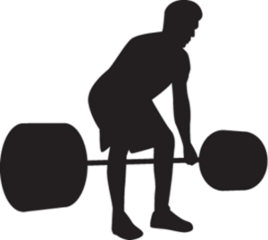 man lifting heavy weights